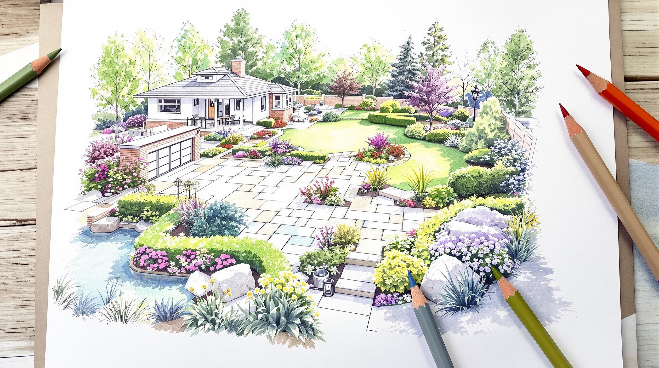 Aménager son jardin à Saintes : idées et inspirations – illustration